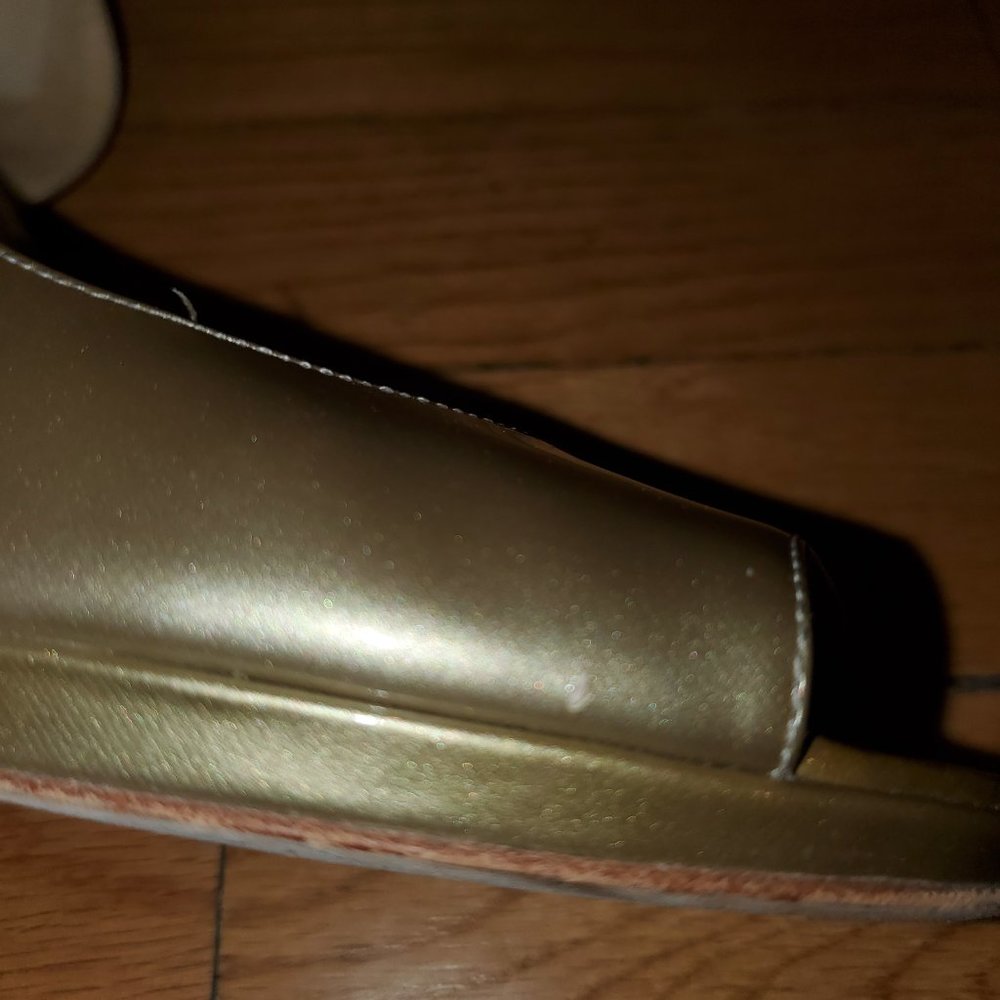 Via Spiga Gold open toe pumps - Picture 5 of 6